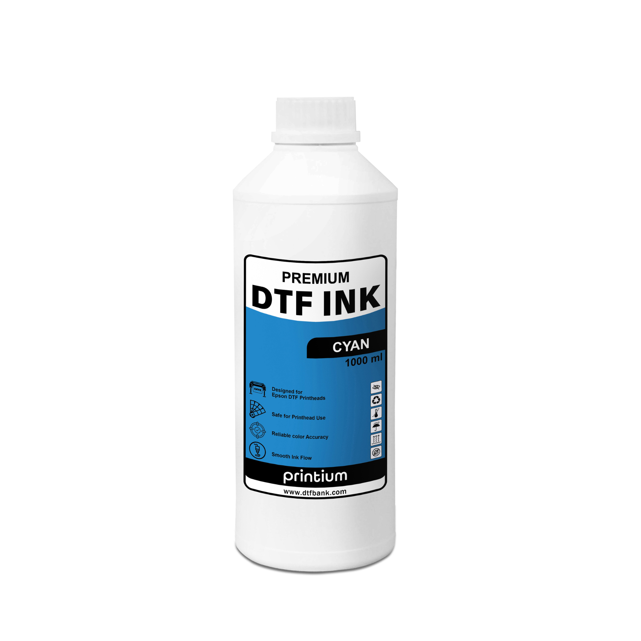 Premium DTF Ink - Cyan 1000 ml